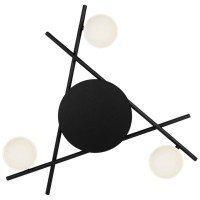 Plafoniera LED Kira 18W 3000K 1080lm 590mm negru-auriu, Erste - imagine 6