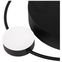 Plafoniera LED Moon 28W 1400lm 3000K 44cm, negru, Erste - ambalaj