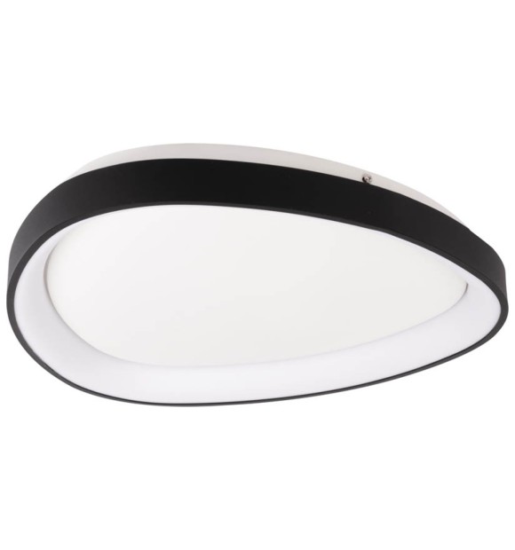 Plafoniera LED Mars 35W 3000K 42cm negru, Erste