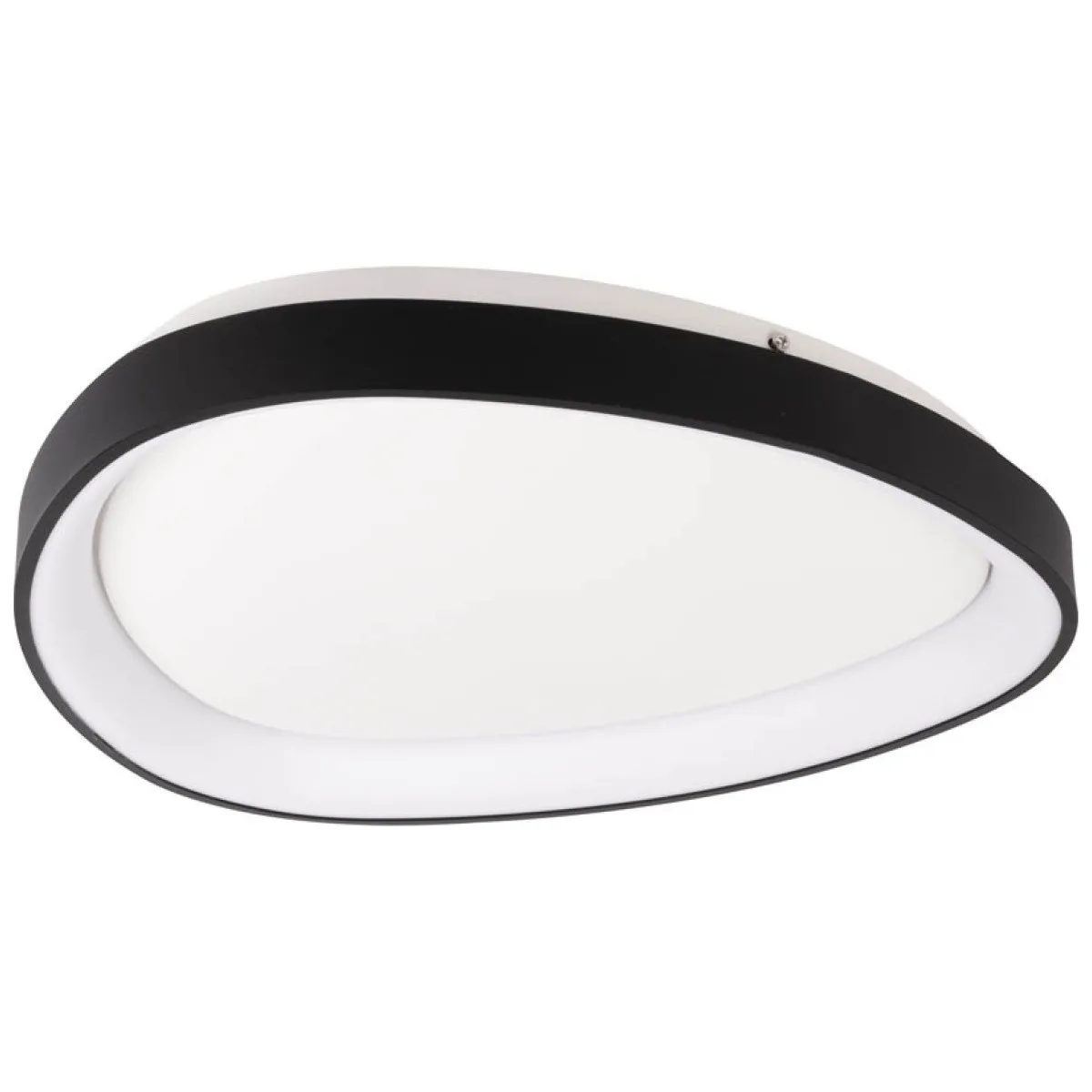 Plafoniera LED Mars 35W 3000K 42cm negru, Erste