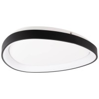 Plafoniera LED Mars 35W 3000K 42cm negru, Erste - detaliu