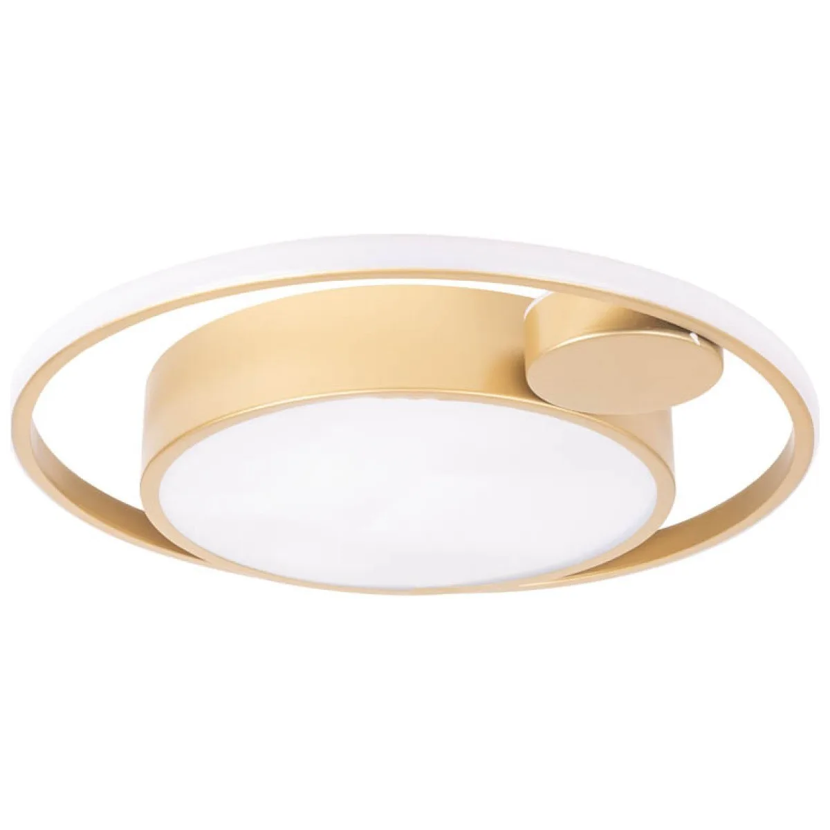 Plafoniera LED Yumo 36W 4000K 42cm liniara, auriu, Erste