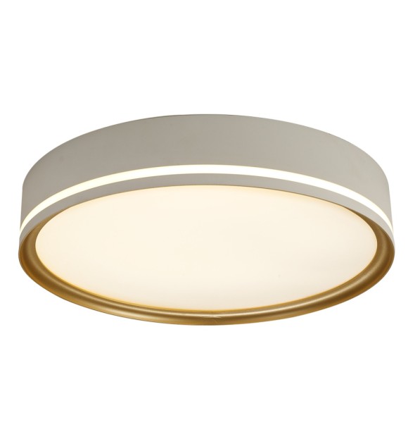 Plafoniera LED Cleo 32W 4000K 42cm, alb + auriu, Erste