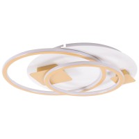 Plafoniera LED Elipse 80W 5800lm CCT 3000-6500K 52cm alb-auriu