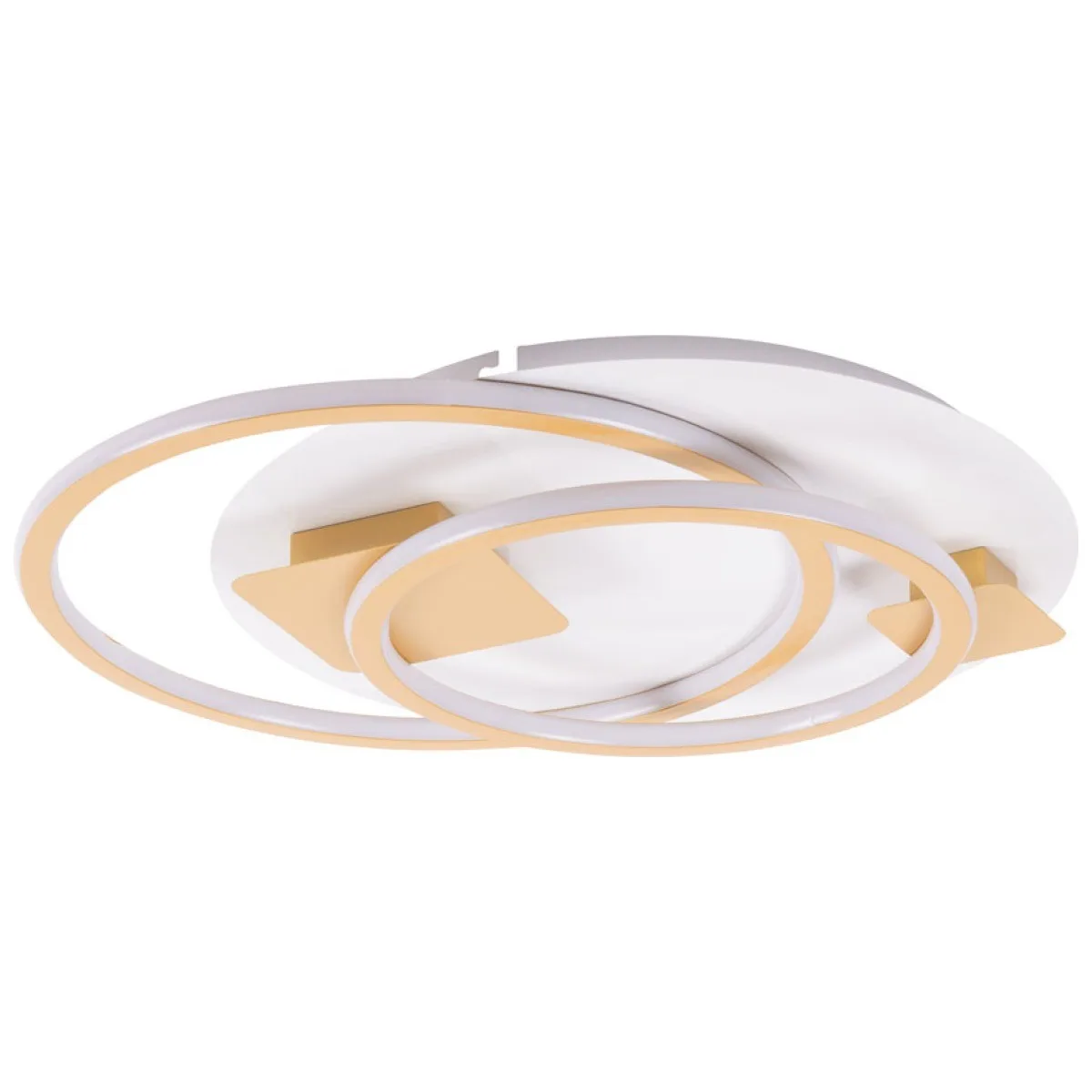 Plafoniera LED Elipse 80W 5800lm CCT 3000-6500K 52cm alb-auriu