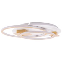 Plafoniera LED Elipse 80W 5800lm CCT 3000-6500K 52cm alb-auriu - detaliu