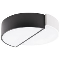 Plafoniera LED Half 34W 3CCT 3000-6500K 42cm alb-negru, Erste