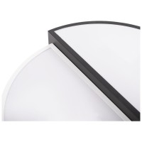 Plafoniera LED Half 34W 3CCT 3000-6500K 42cm alb-negru, Erste - detaliu