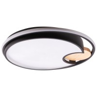 Plafoniera LED Candy 58W 3500lm 3CCT 50cm alb-negru, Erste - vedere laterala