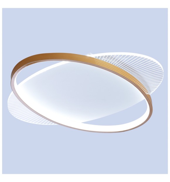 Plafoniera Gravity LED 48W 3360lm 3CCT 48cm, alb-auriu