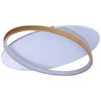 Plafoniera Gravity LED 48W 3360lm 3CCT 48cm, alb-auriu - detaliu