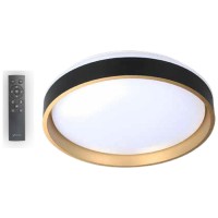 Plafoniera Blaze LED 32W 2240lm 3CCT 39cm, negru-auriu