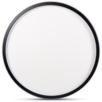Plafoniera Mia LED 60W 61cm CCT 3000-6500K, negru, Erste