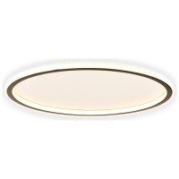 Plafoniera Mia LED 60W 61cm CCT 3000-6500K, negru, Erste - vedere laterala