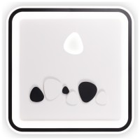 Plafoniera Amy LED 68W 40cm 3CCT 3000-6500K alb-negru, Erste
