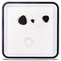 Plafoniera Amy LED 68W 40cm 3CCT 3000-6500K alb-negru, Erste - detaliu