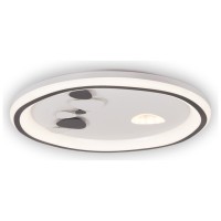 Plafoniera LED Riley 72W 3CCT 3000-6500K 49cm, alb/negru Erste - detaliu