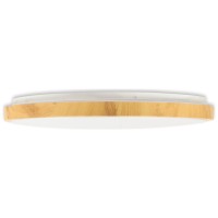 Plafoniera Woody LED 45W 3CCT 48cm aspect lemn alb-maro, Erste - vedere laterala