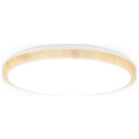 Plafoniera Woody LED 45W 3CCT 48cm aspect lemn alb-maro, Erste - ambalaj