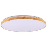 Plafoniera Woody LED 68W 59cm 3CCT 3000-6500K, alb-maro, Erste - imagine 5