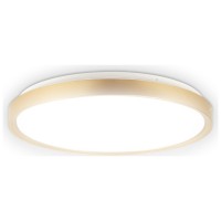 Plafoniera LED Glow Erste 45W 50cm 3CCT 3000-6500K, alb-auriu - vedere laterala