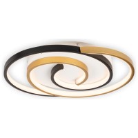 Plafoniera LED Trim 30W 42cm CCT 3000-6500K, negru auriu, Erste - ambalaj