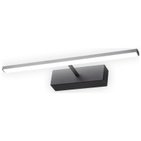 Plafoniera LED Picture Erste 12W 4000K 50cm IP44, negru - vedere laterala