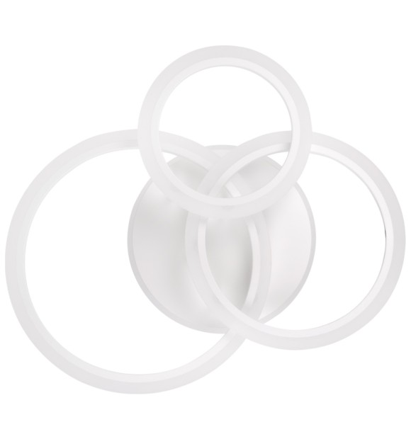 Plafoniera Circle LED 90W 3CCT 59x48cm cu telecomanda, alba Erste