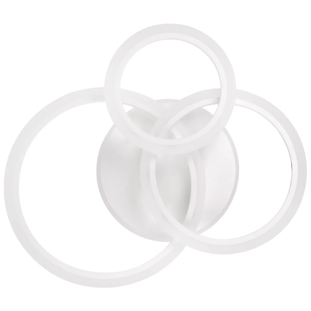 Plafoniera Circle LED 90W 3CCT 59x48cm cu telecomanda, alba Erste