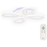 Plafoniera Ice LED 55W 3CCT+RGB 51cm alb cu telecomanda, Erste - ambalaj