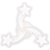 Plafoniera Star LED 52W 3CCT 52cm patrata alba cu telecomanda, Erste - vedere laterala