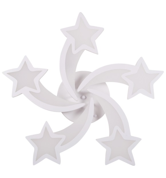 Plafoniera Star LED 86W 3CCT 72x72cm cu telecomanda, alba Erste