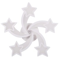 Plafoniera Star LED 86W 3CCT 72x72cm cu telecomanda, alba Erste