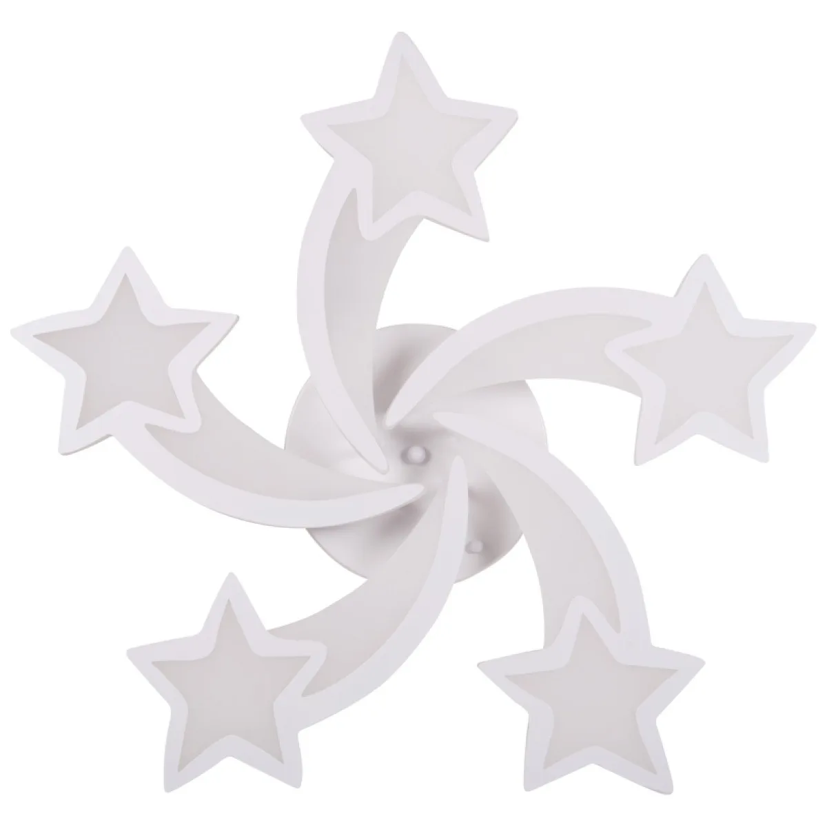 Plafoniera Star LED 86W 3CCT 72x72cm cu telecomanda, alba Erste