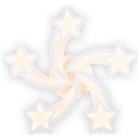 Plafoniera Star LED 86W 3CCT 72x72cm cu telecomanda, alba Erste - vedere laterala