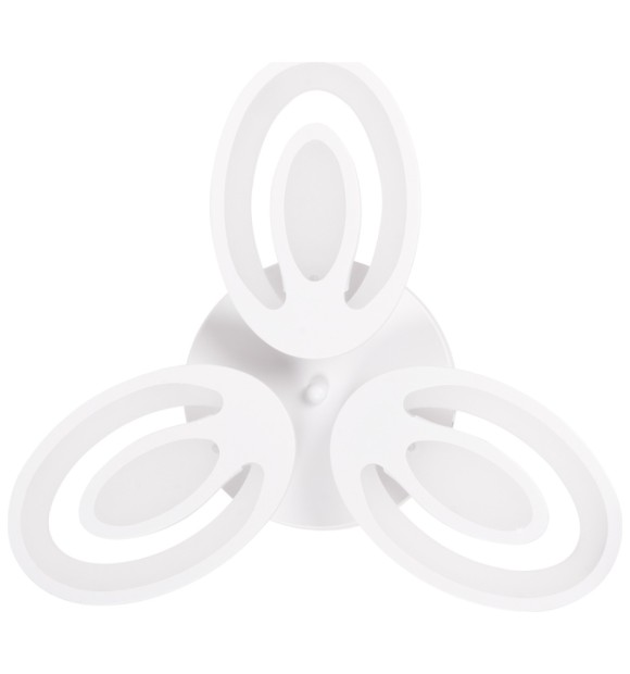 Plafoniera Petal LED 48W 3CCT 43cm telecomanda, alb Erste