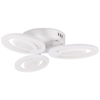Plafoniera Petal LED 48W 3CCT 43cm telecomanda, alb Erste - vedere laterala