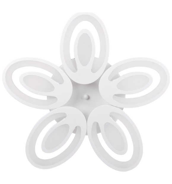Plafoniera Petal LED 80W 3CCT 43cm cu telecomanda, alb, Erste