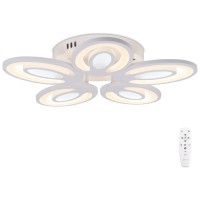 Plafoniera Petal LED 80W 3CCT 43cm cu telecomanda, alb, Erste - detaliu