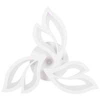 Plafoniera LED Leaf 40W 3CCT 47.5cm cu telecomanda, alba, Erste