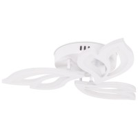 Plafoniera LED Leaf 40W 3CCT 47.5cm cu telecomanda, alba, Erste - ambalaj