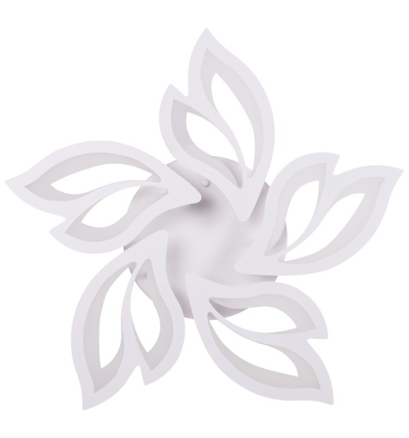 Plafoniera Leaf LED 68W 3CCT 58cm telecomanda, alba, Erste