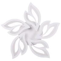 Plafoniera Leaf LED 68W 3CCT 58cm telecomanda, alba, Erste