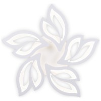 Plafoniera Leaf LED 68W 3CCT 58cm telecomanda, alba, Erste - vedere laterala