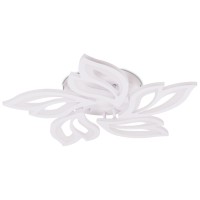 Plafoniera Leaf LED 68W 3CCT 58cm telecomanda, alba, Erste - ambalaj