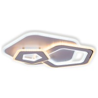 Plafoniera Ava LED 88W 3CCT, 6160lm, 51x45cm, telecomanda, alb - vedere laterala