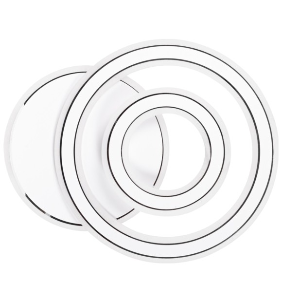 Plafoniera Alla LED 98W 3CCT cu telecomanda 51x42cm, alb, Erste
