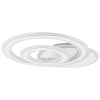 Plafoniera Alla LED 98W 3CCT cu telecomanda 51x42cm, alb, Erste - vedere laterala