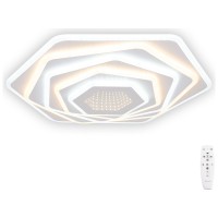 Plafoniera Infinity LED 112W 3CCT telecomanda, 50x50cm alb Erste - vedere laterala