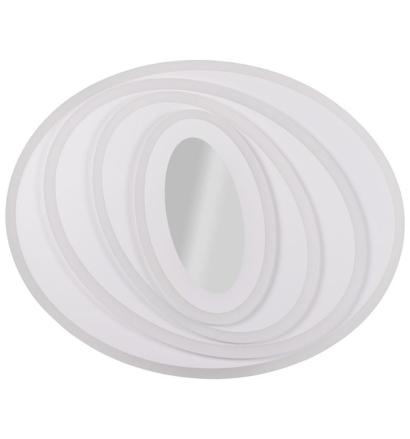 Plafoniera LED Roof 96W 3CCT dimabila cu telecomanda, 50x40cm, alba